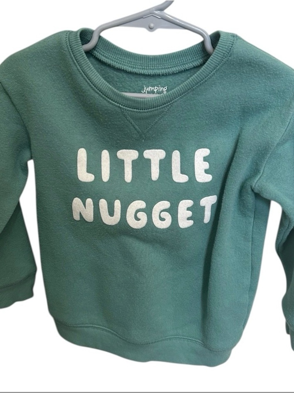 jumping beans Teal Green 'Little Nugget' Crewneck Sweatshirt